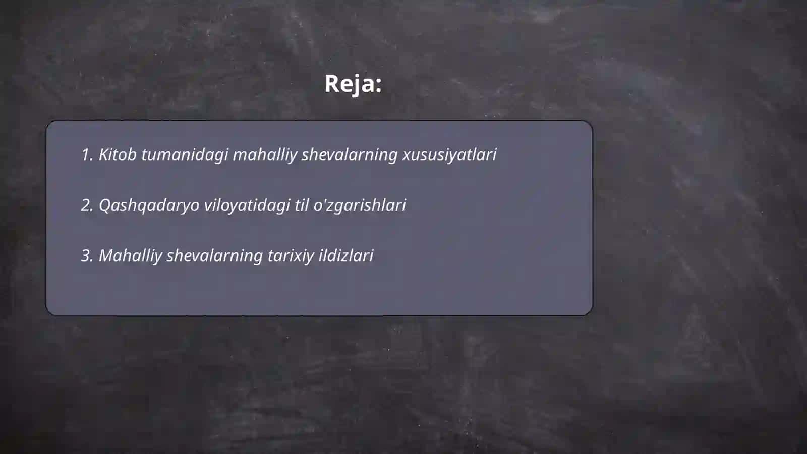 Qashqadaryo viloyati Kitob tumanining mahalliy shevalari va urf odatlari 2