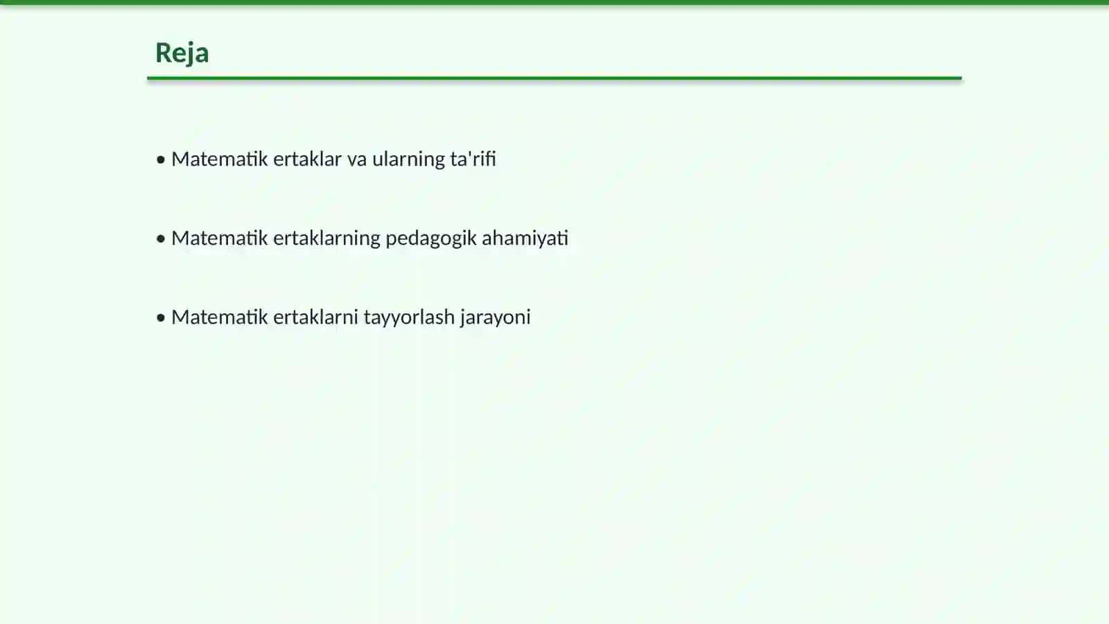 Matematik ertaklarni tayyorlash va oʻtqazish metodikasi 2