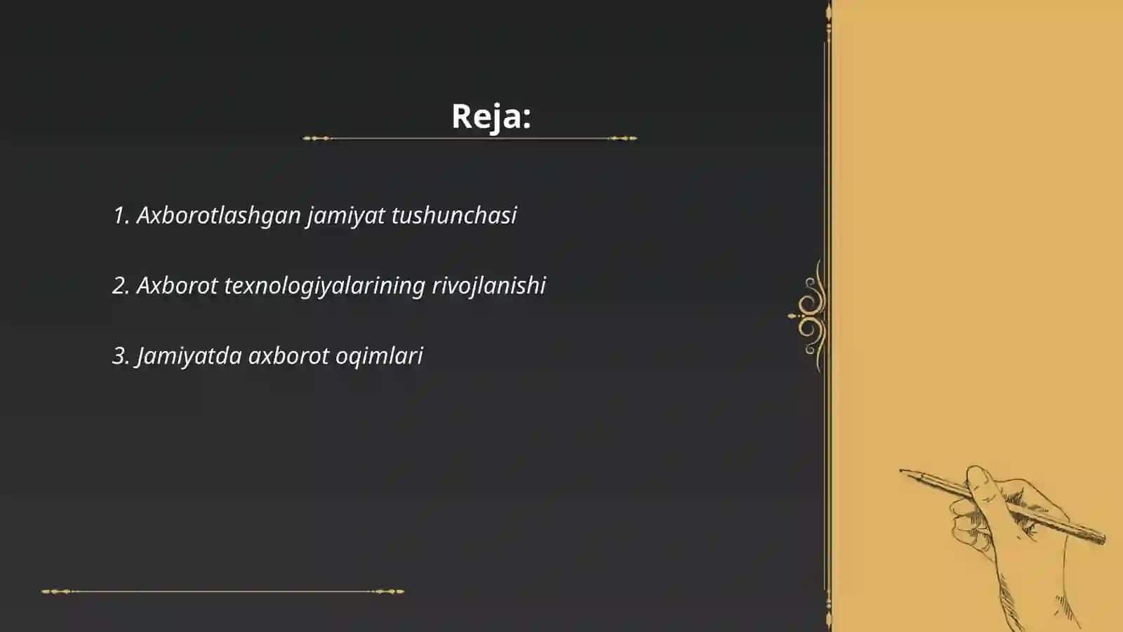 Axborotning jamiyatdagi oʻrni va ahamiyati 2
