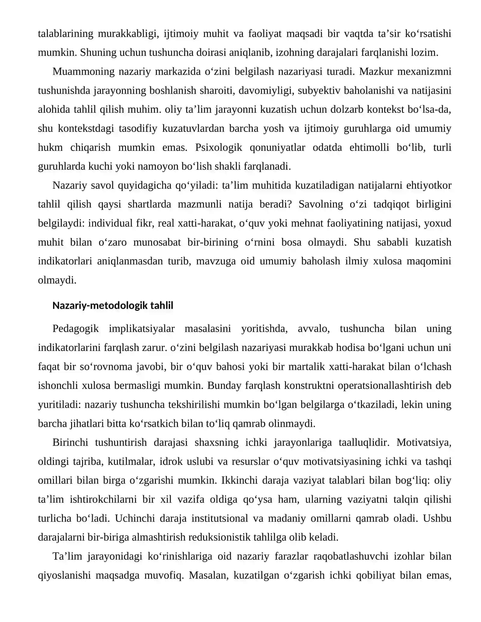 O‘QUV MOTIVATSIYASINING ICHKI VA TASHQI OMILLARI — TA’LIM JARAYONIDAGI KO‘RINISHLARI 2