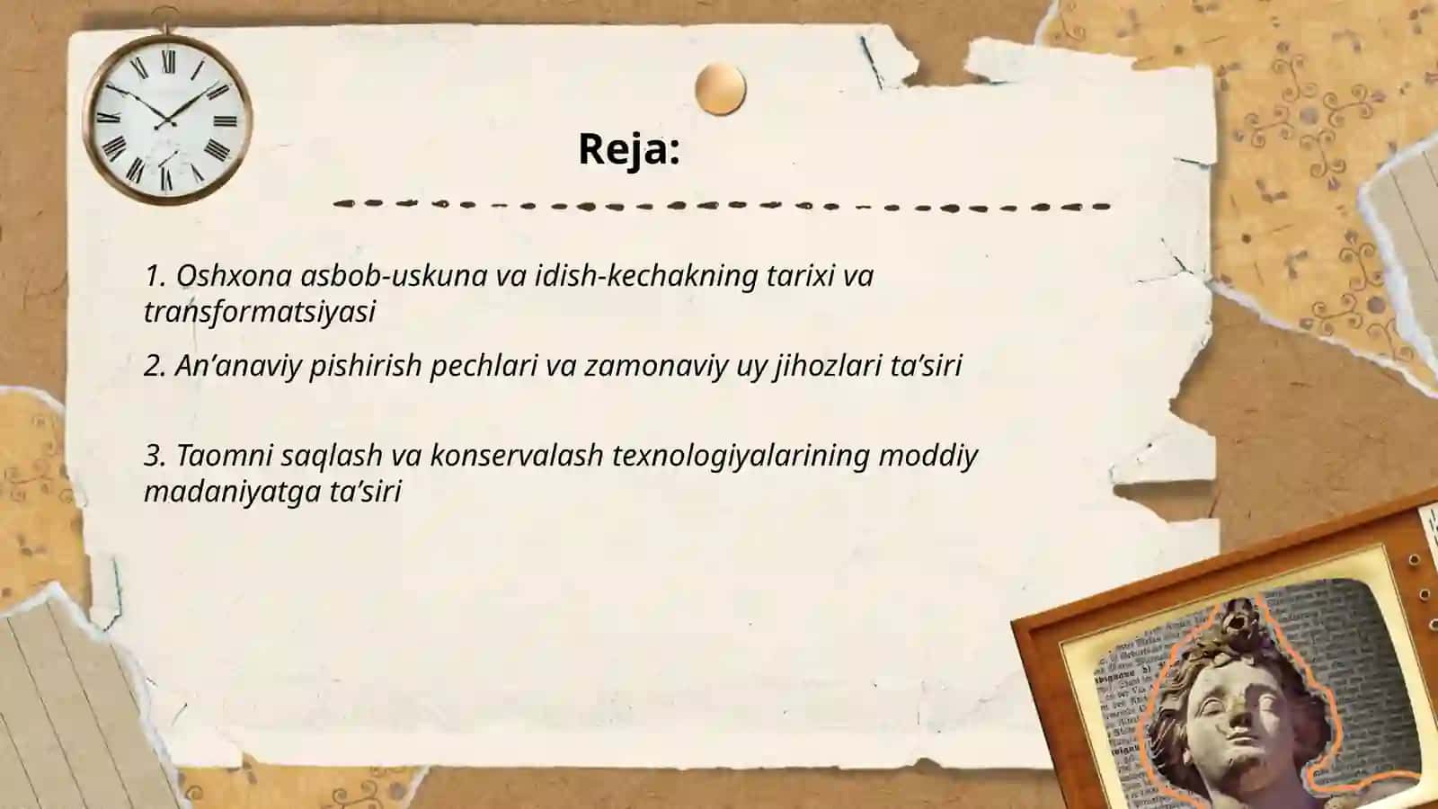 Oshxona asbob-uskuna va idish-kechakning tarixi va transformatsiyasi 2