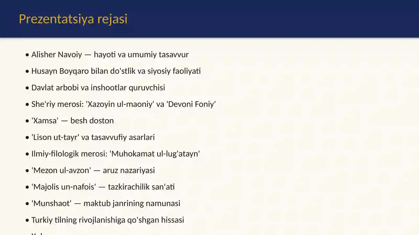 Alisher Navoiy — ulug' mutafakkir 2