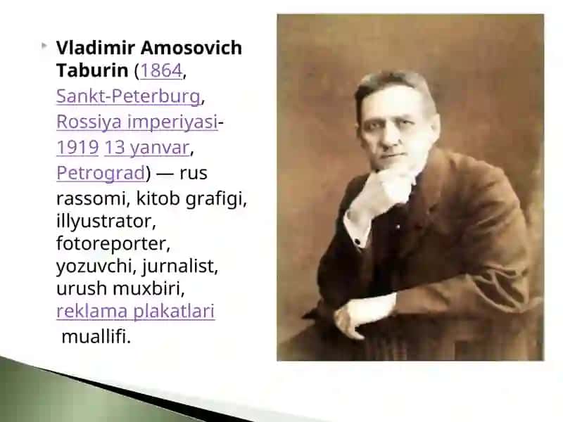 Vladimir Amosovich Taburin hayoti va ijodi qisqacha “Mumu” asari haqida xulosasi 2