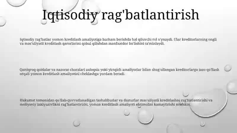 Bad Larning Ishlatilishidagi Nazorat 2