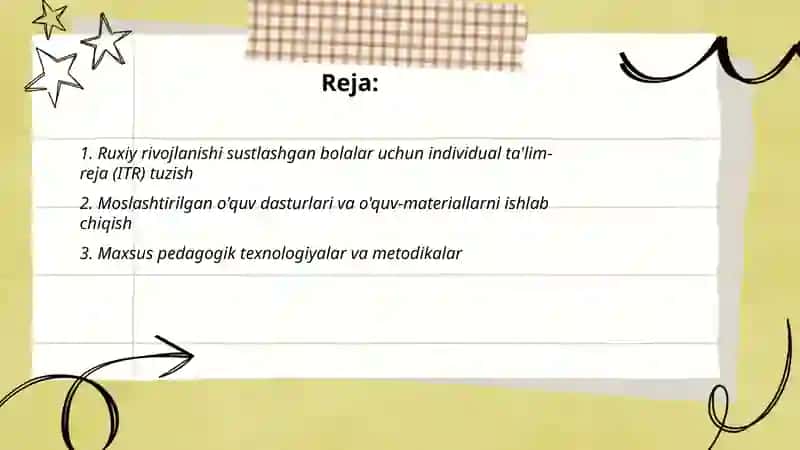 Ruxiy rivojlanishi sustlashgan bolalar ta'lim tarbiyasi 2