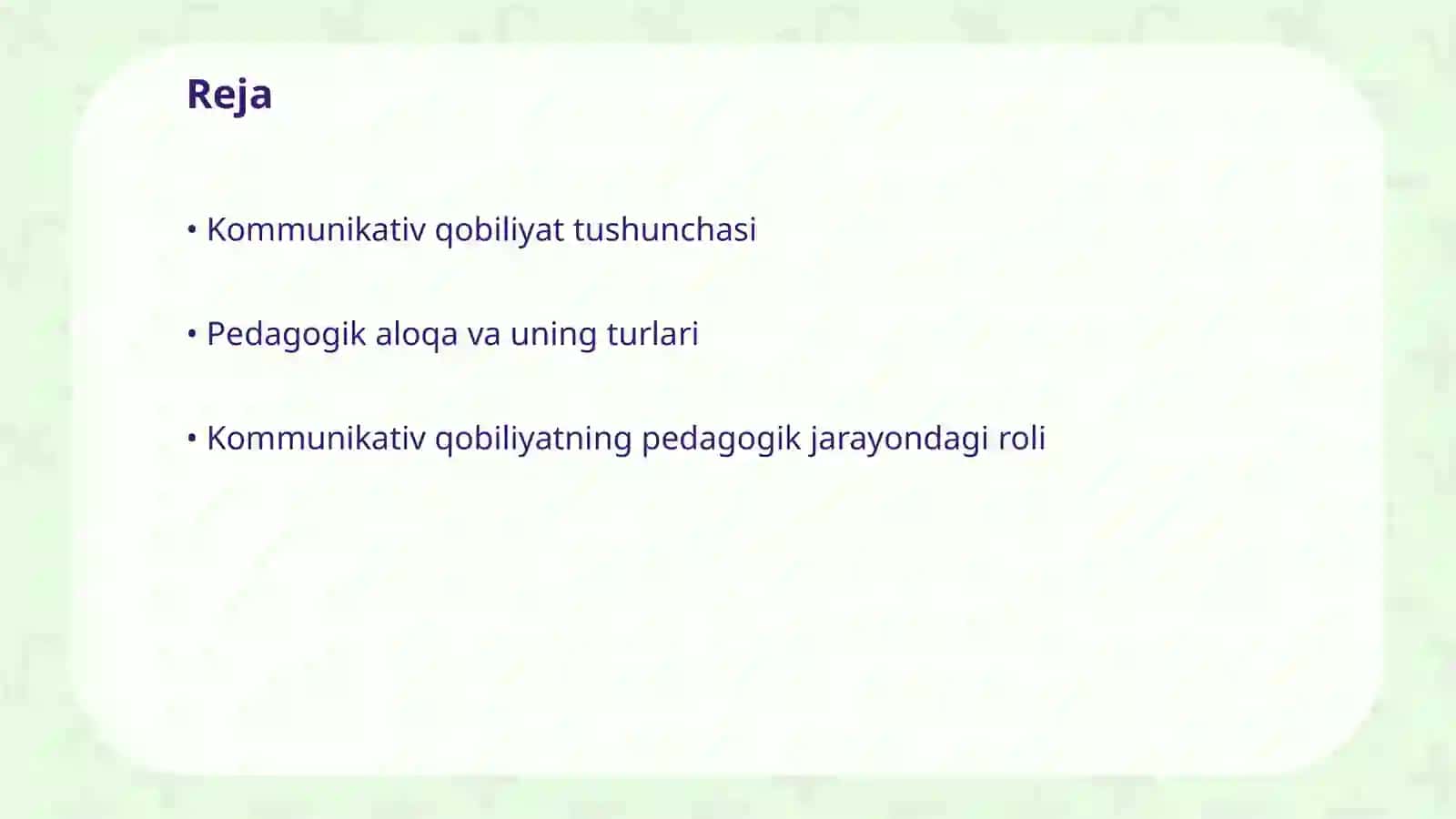 Kommunikativ qobiliyat - pedagogik aloqa o'rnatishning o'rni 2