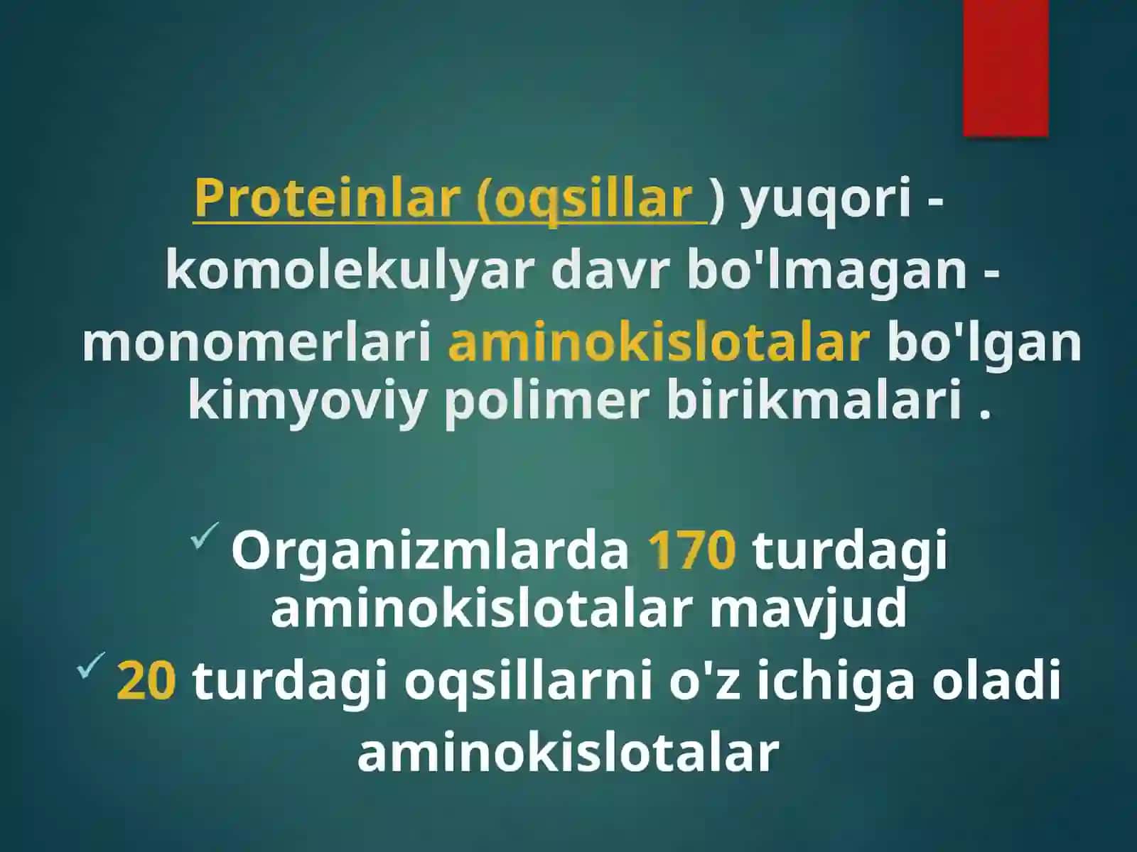 Proteinlar 2
