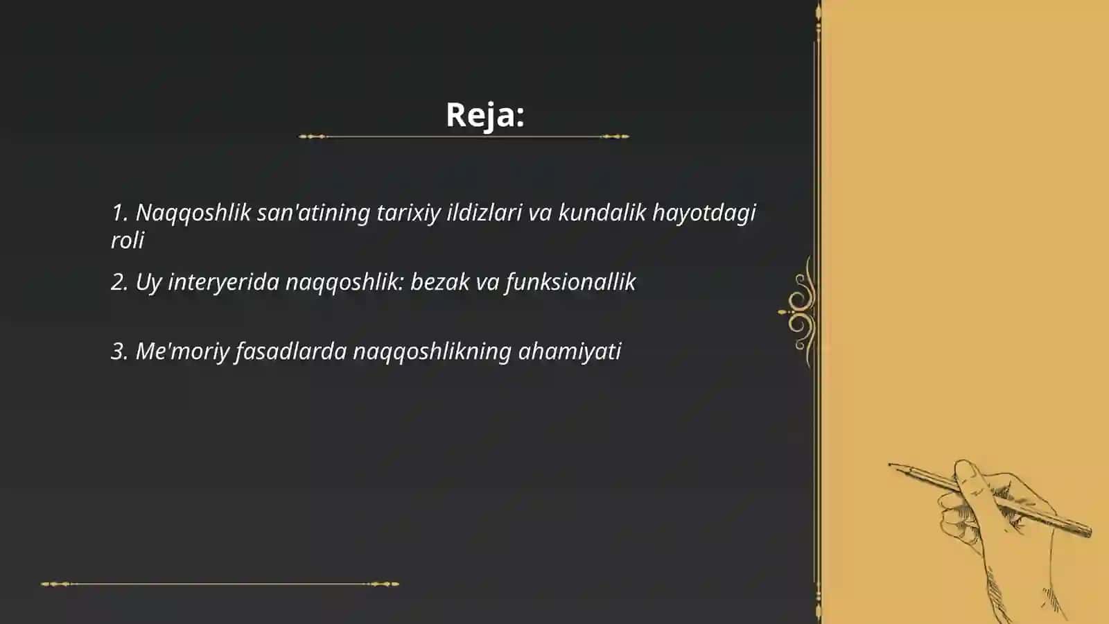 Naqqoshlik san'ati kundalik turmushda tutgan o'rni va ahamiyati 2