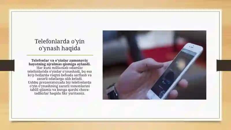Telefon o'yinlari zararlari 2