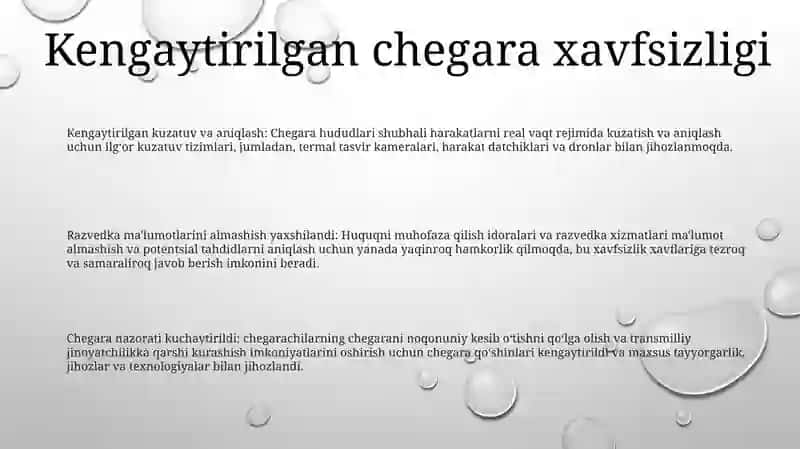 Milliy Havfsizlikni Taminlash Borasaida Amalga Oshirilayotgan Ishlar 2