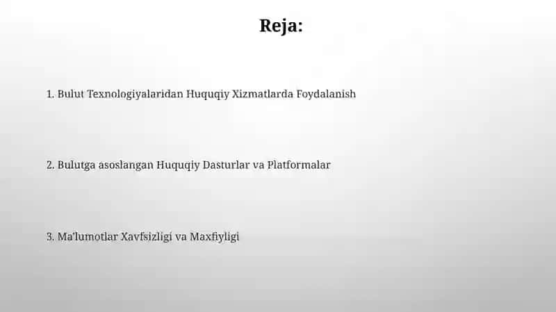 Bulut Texnologiyalaridan Huquqiy Xizmatlarda Foydalanish 2