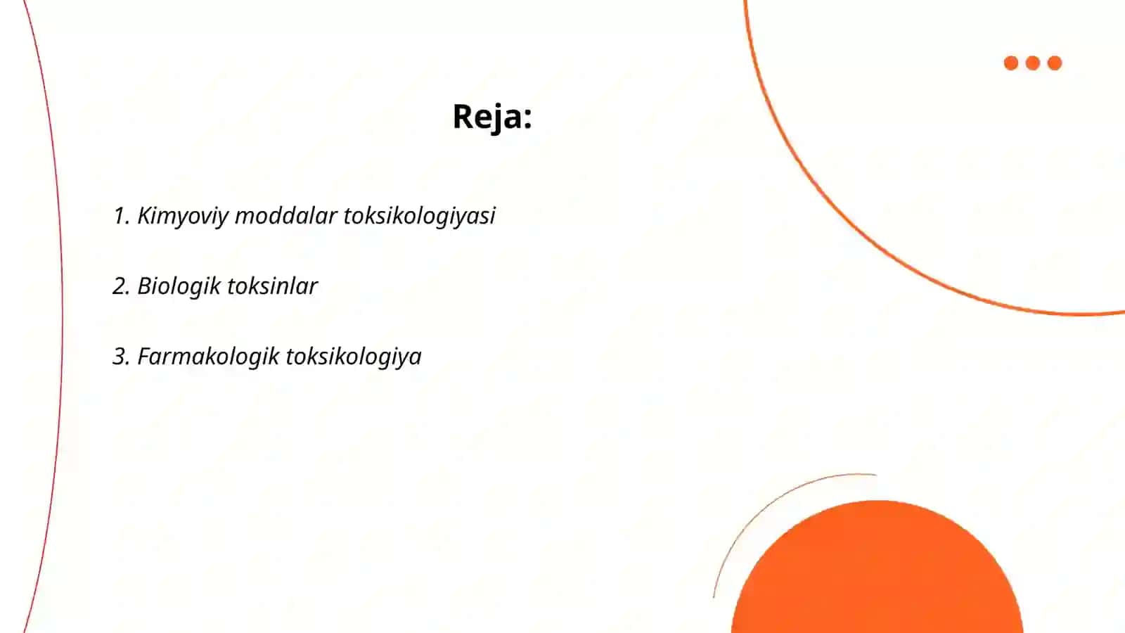 Kimyoviy moddalar toksikologiyasi 2