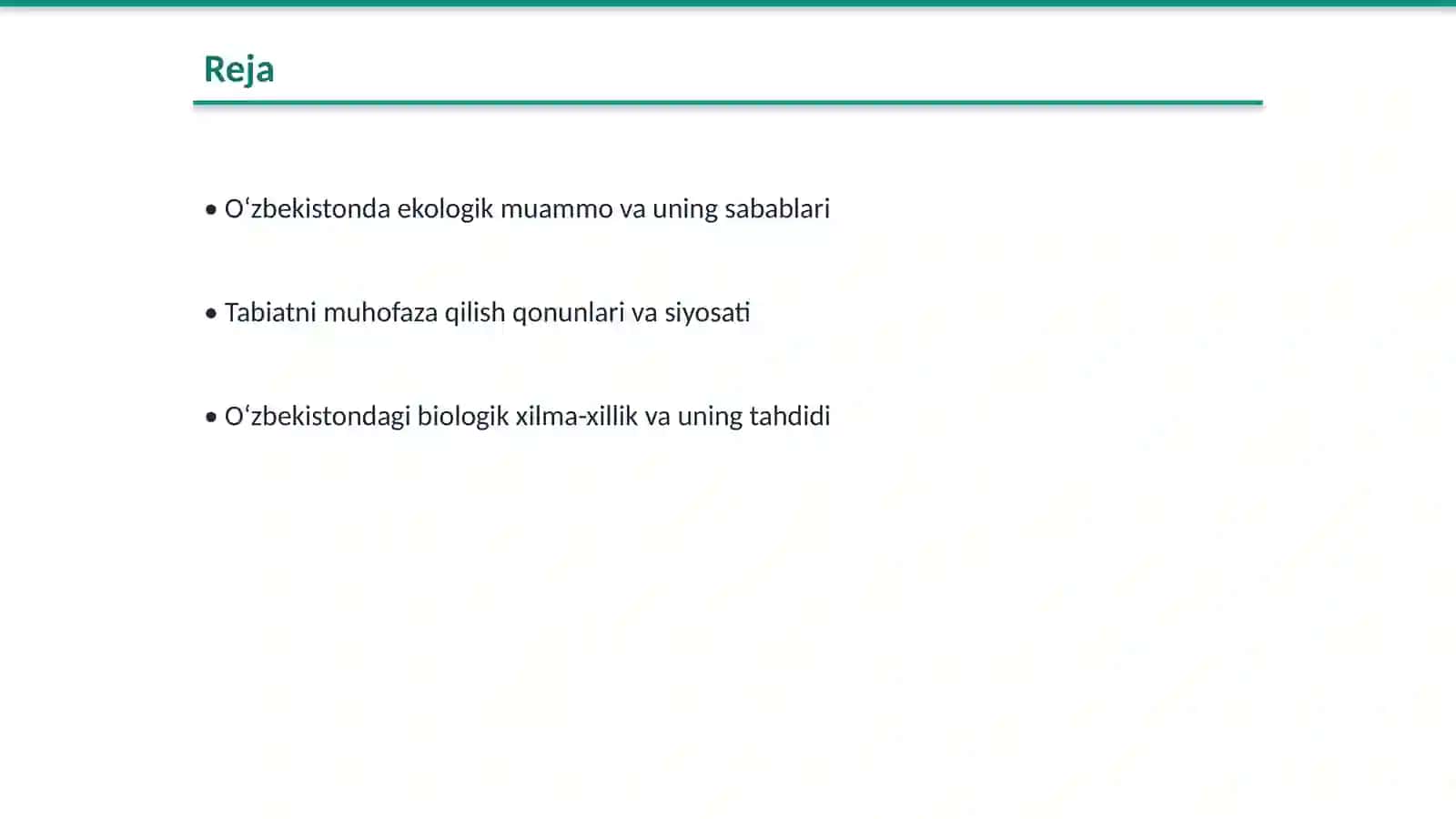 Oʻzbekistonda tabiatni muhofaza qilish muammolari 2