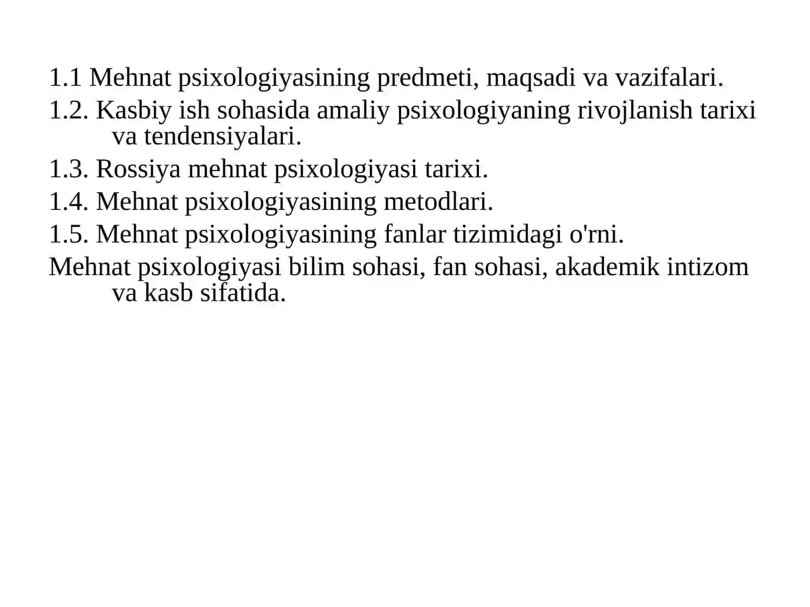 MEHNAT PSİXOLOGİYASINING PREDMETI, VAZIFASI VA TADQIQOT METODLARI 2