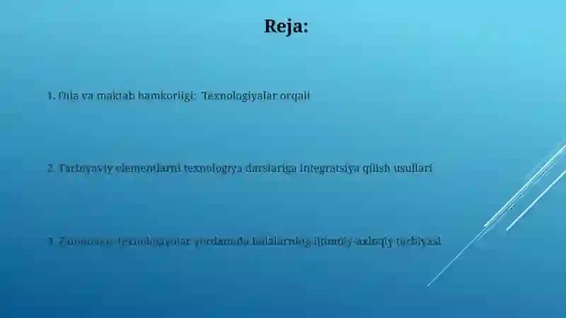 Tarbiyaviy elementlarni texnologiya darslariga integratsiya qilish usullari 2