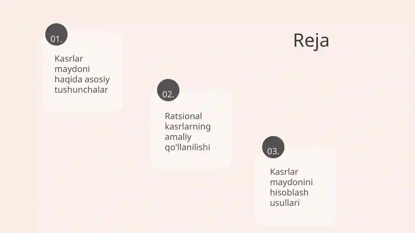 Ratsional kasrlar maydoni 2