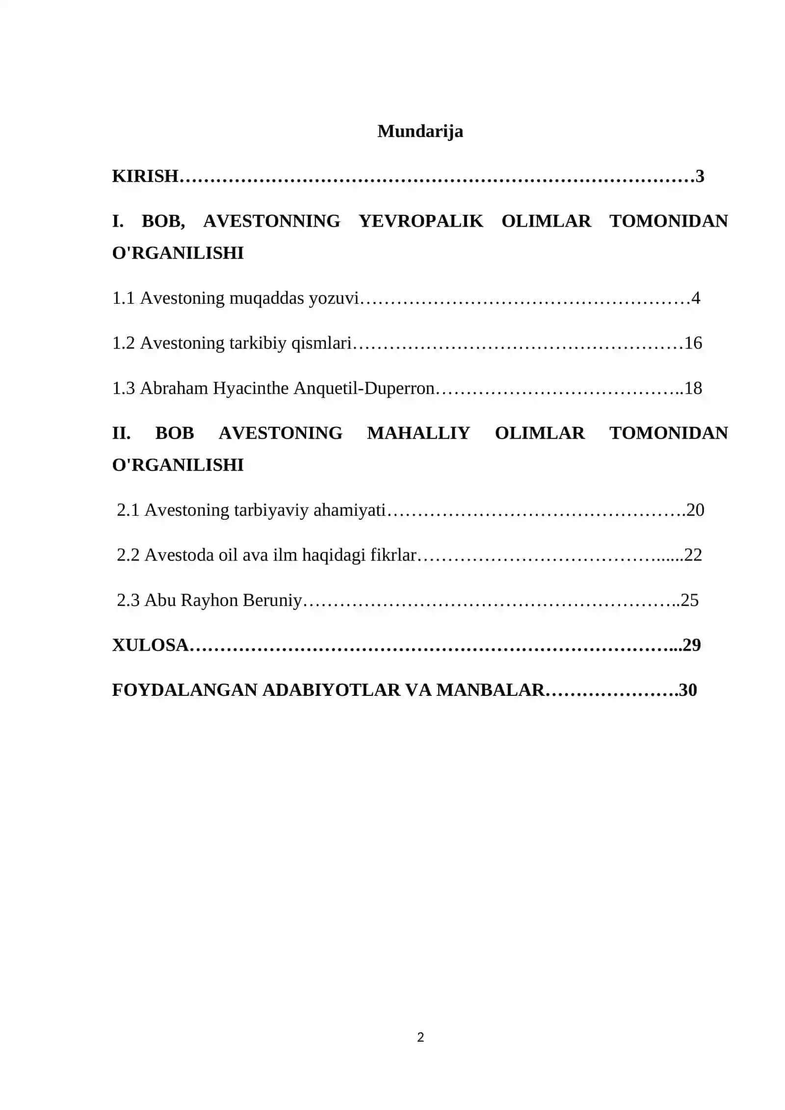 Avestoning oʻrganilish tarixi 2
