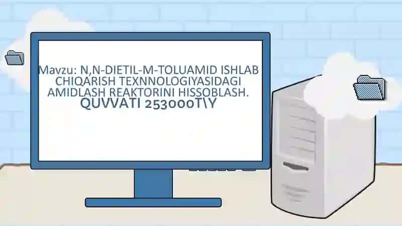 N,N-DIETIL-M-TOLUAMID ISHLAB CHIQARISH TEXNNOLOGIYASIDAGI AMIDLASH REAKTORINI HISSOBLASH 2
