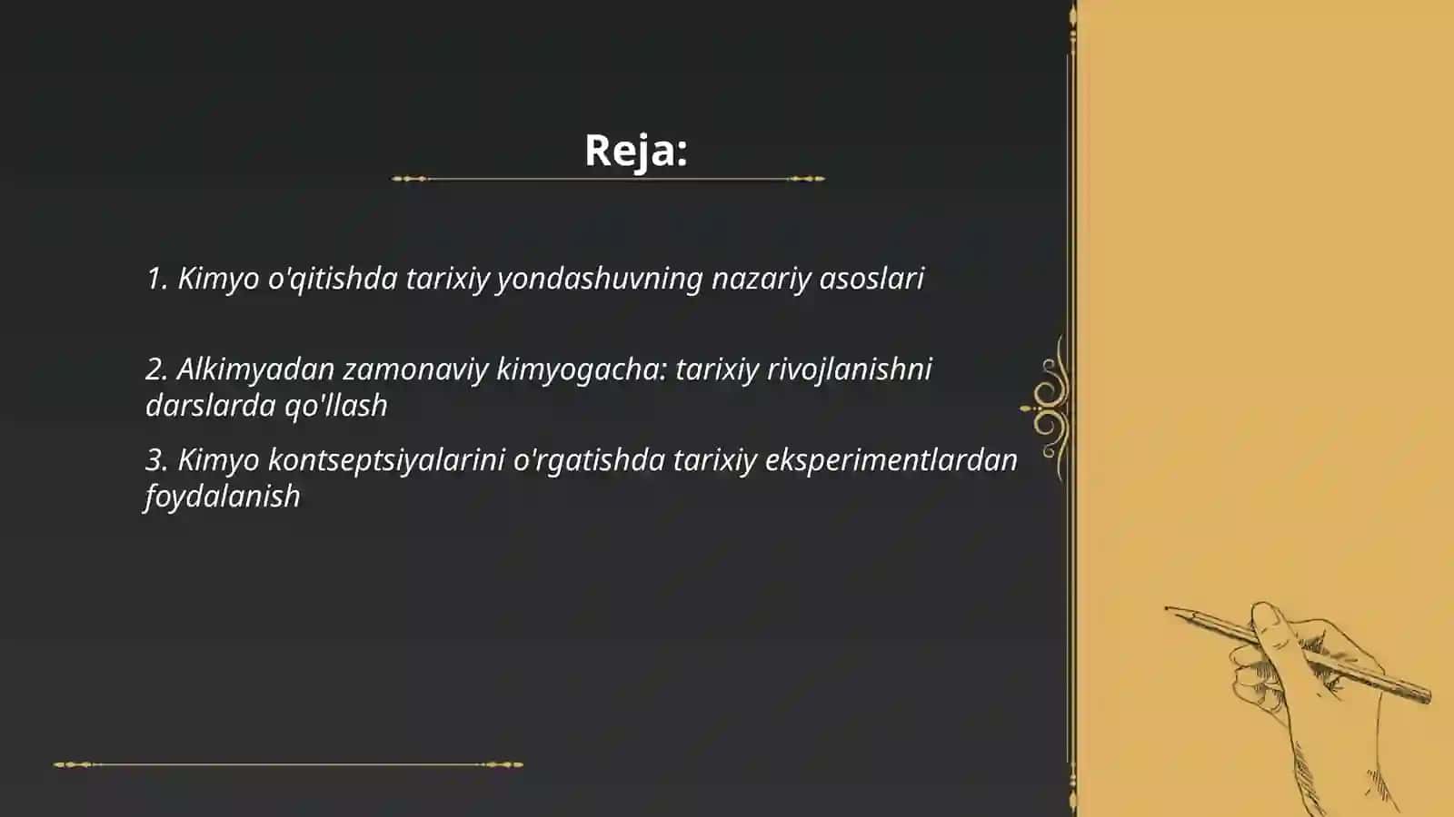 Kimyo o'qitishda tarixiy yondashuv 2