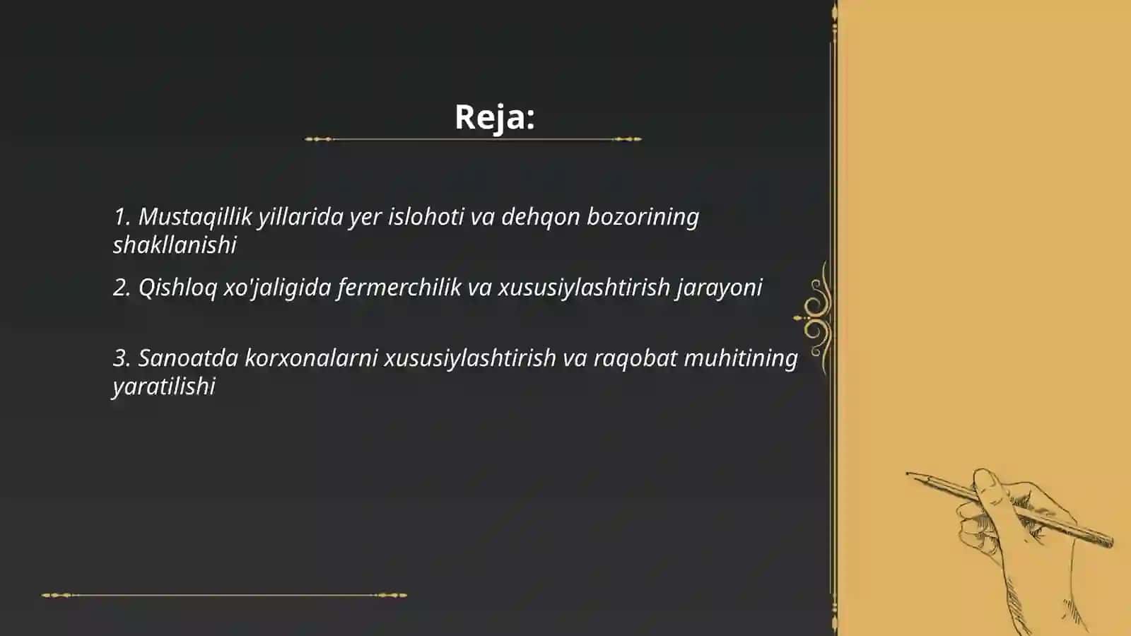 Mustaqillik yillarida qishloq xo'jaligi va sanoat sohasidagi o'zgarishlar 2