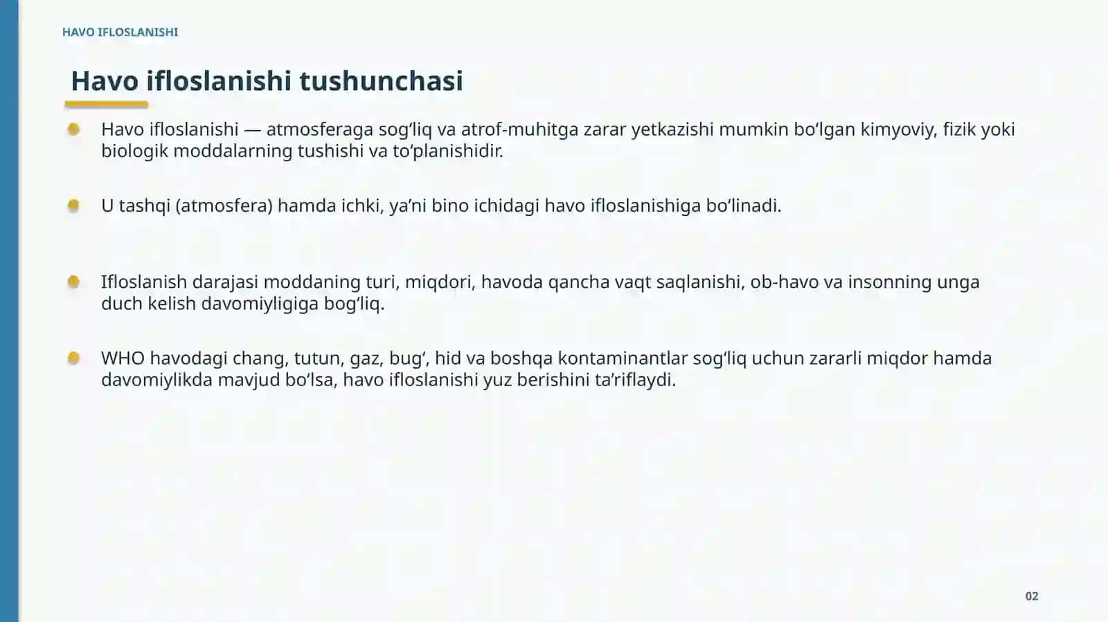 HAVO IFLOSLANISHI 2