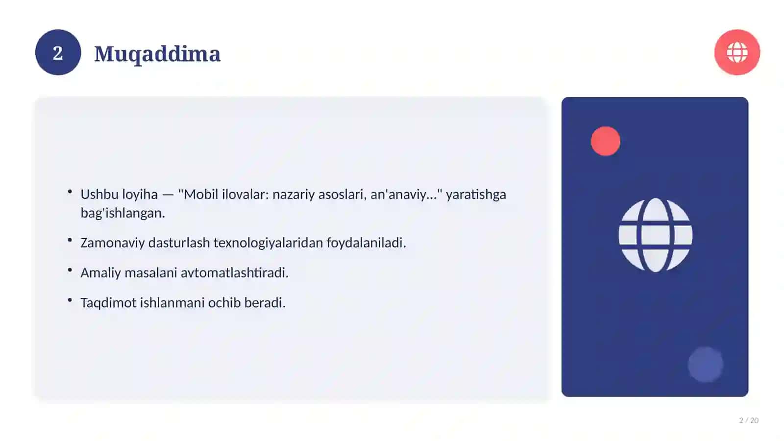 Mobil ilovalar: nazariy asoslari, an'anaviy yondashuvda (Esse) 2