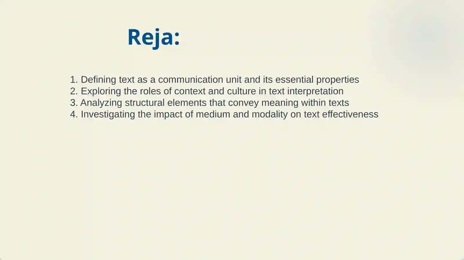 TEXT AS A UNIT OF COMMUNICATION 2