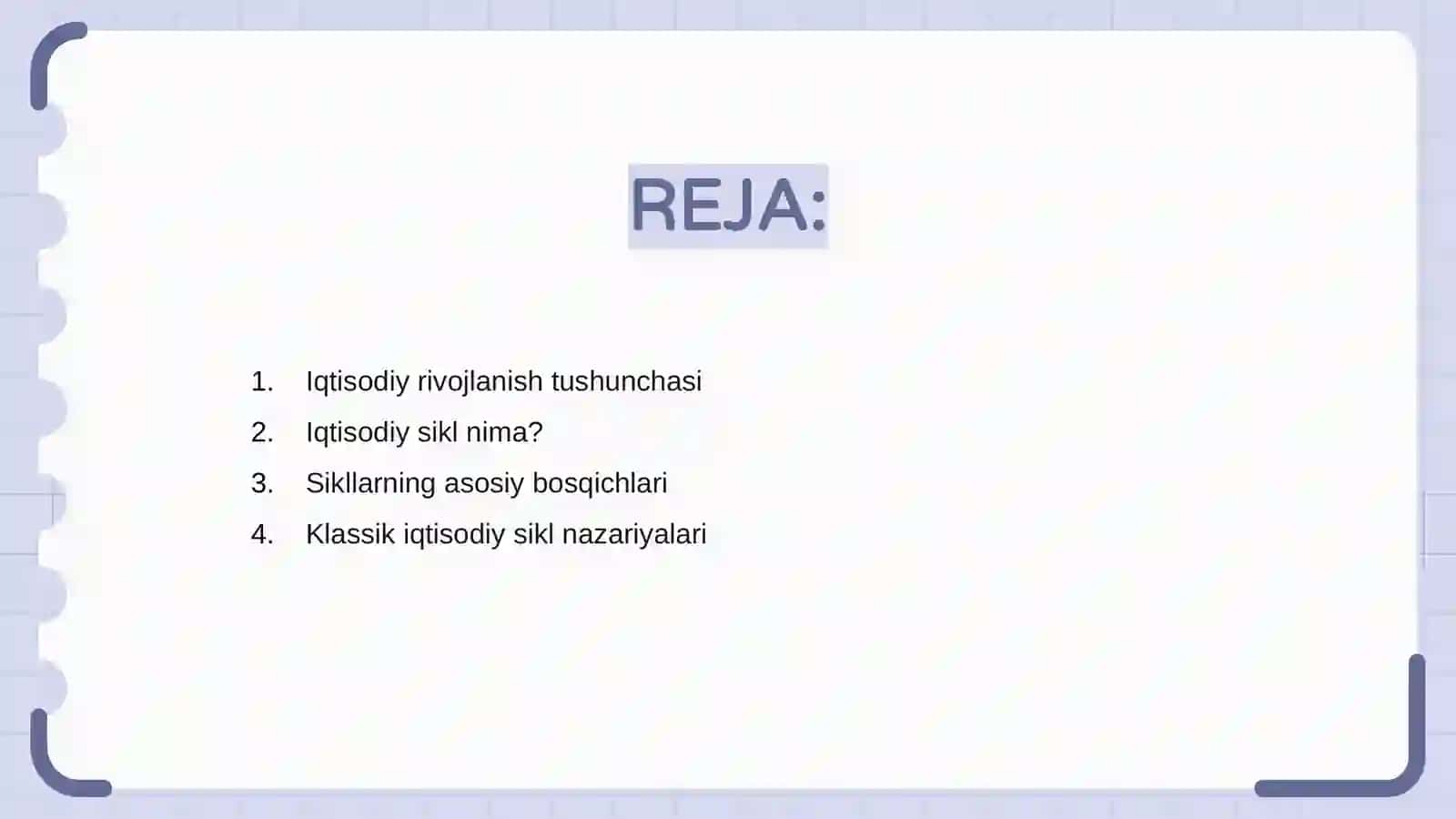 Iqtisodiy rivojlanishning siklligi va iqtisodiy sikl nazariyalari 2