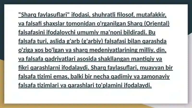 Sharq faylasuflari 2