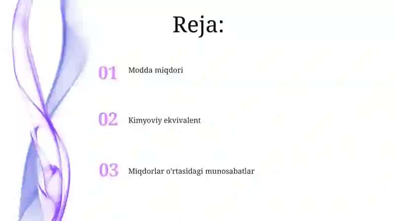 Ekvivalent massani hisoblash usullari 2