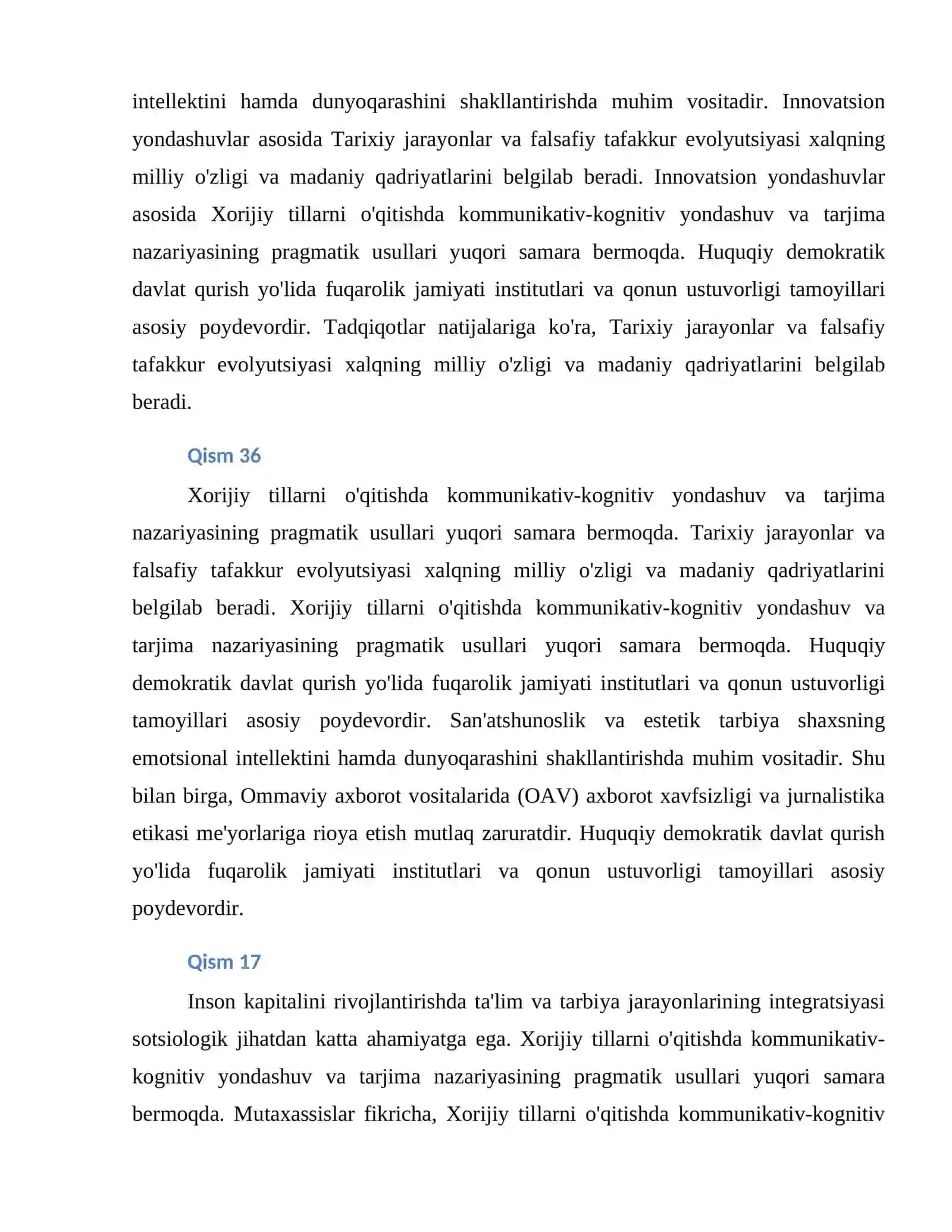 Akademik Tahlil va Yondashuv 2