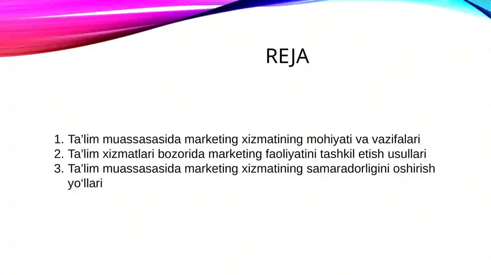 Ta’lim muassasasida marketing xizmati 2