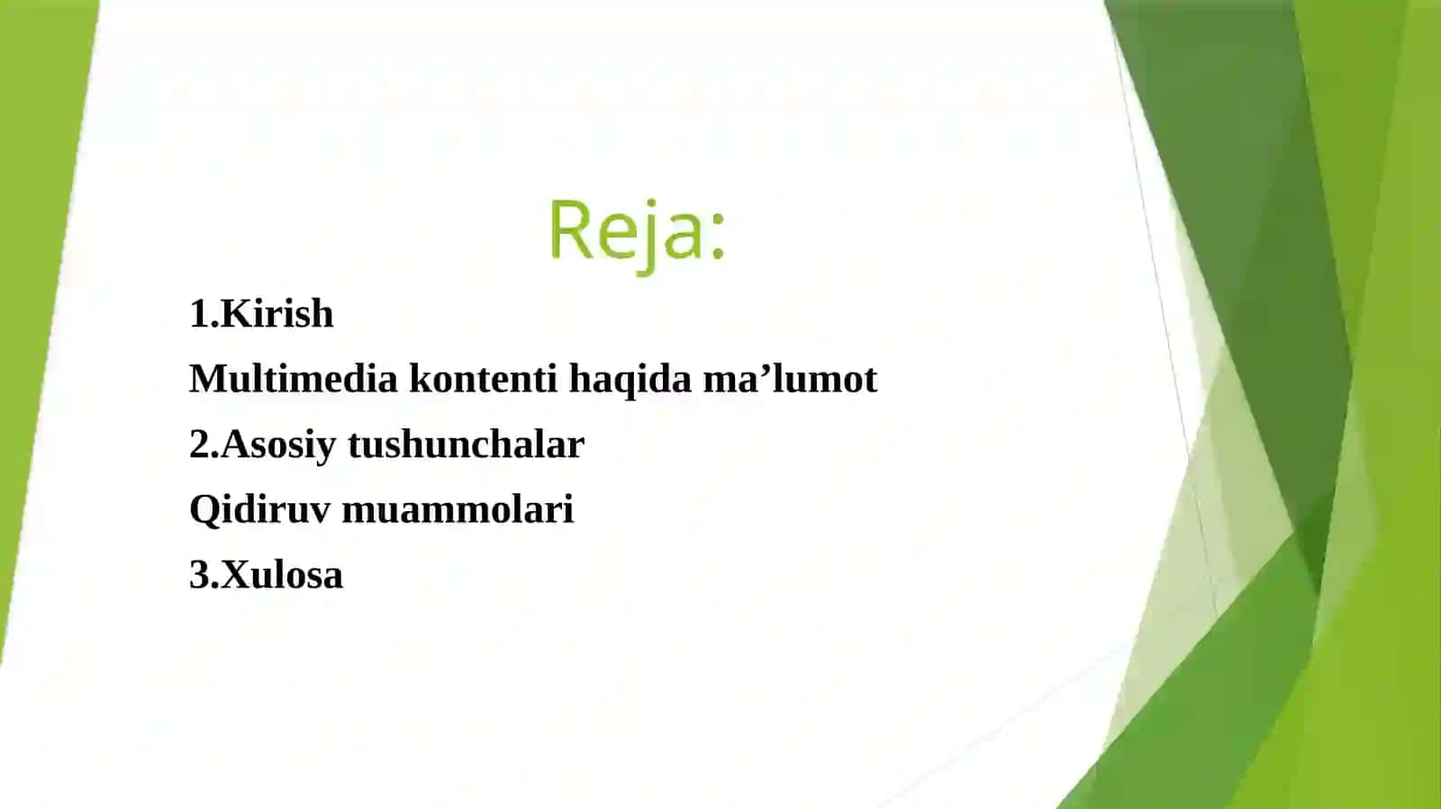 Multimedia ma’lumotlarini qidirish (rasmlar, audio va videolar kabi multimedia kontentini olish) 2