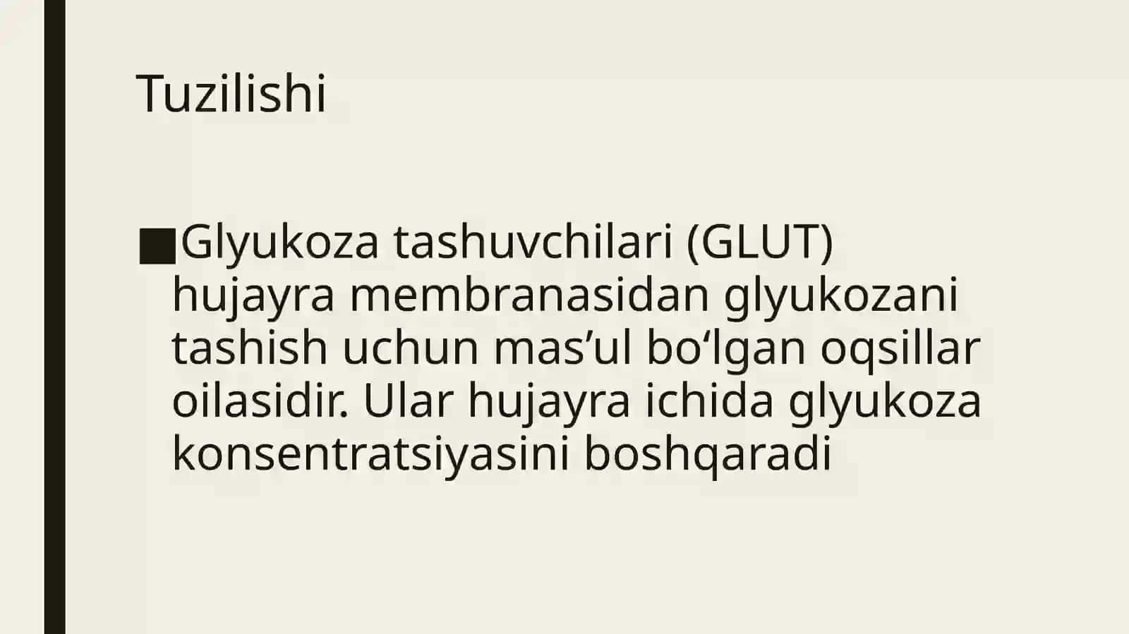 Glyukoza tashuvchilari 2
