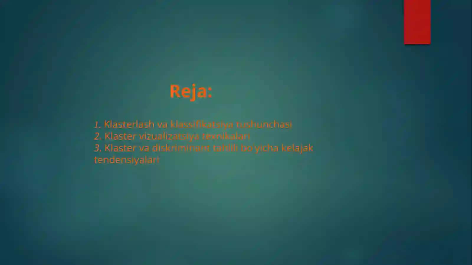 Klastervadiskriminanttahlili:o‘xshashlikvafarqlar 2