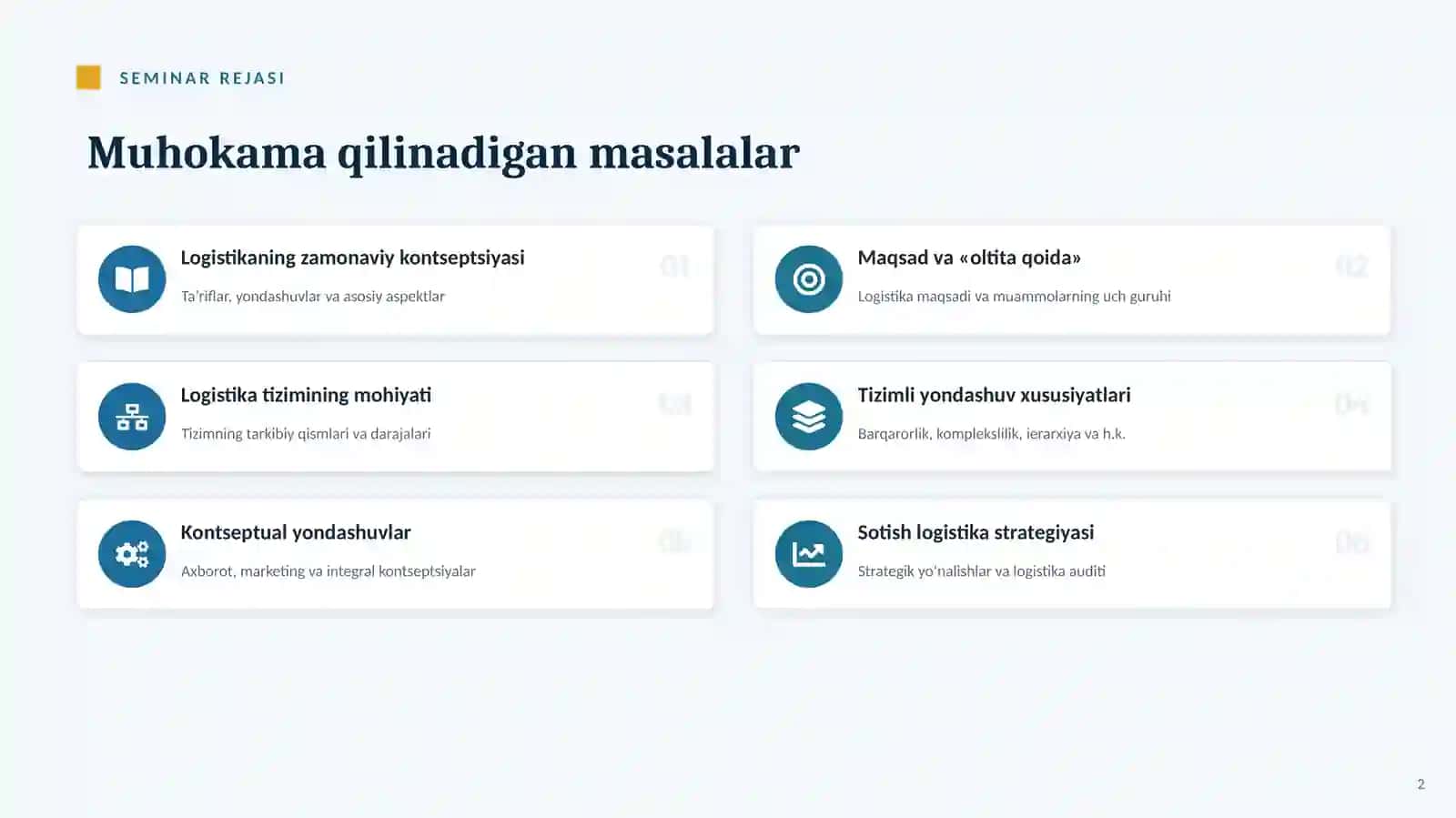 SEMINAR Tijorat Ishlari Asoslari 2