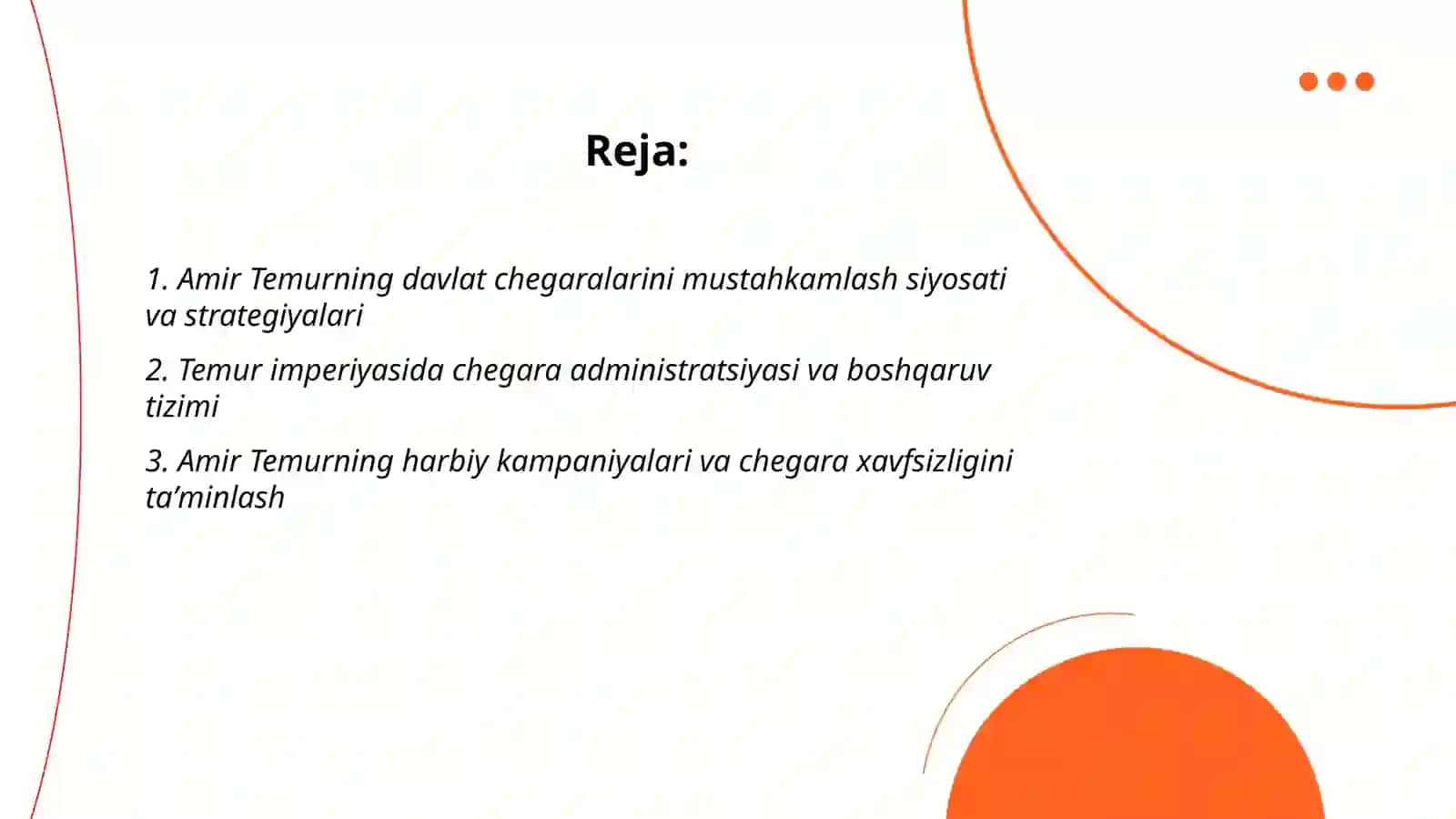 Amir Temurning davlat chegaralarini mustahkamlashi 2