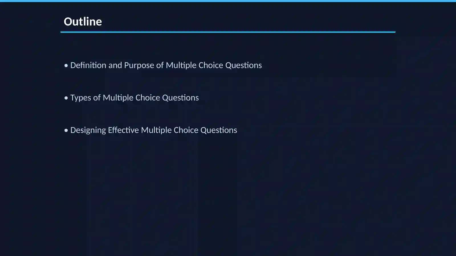 Multiple choice 2