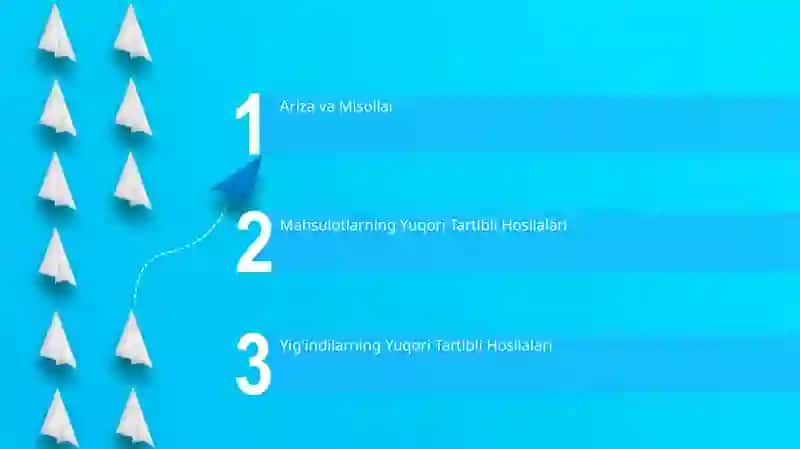 Yig'indilarning Yuqori Tartibli Hosilalari 2