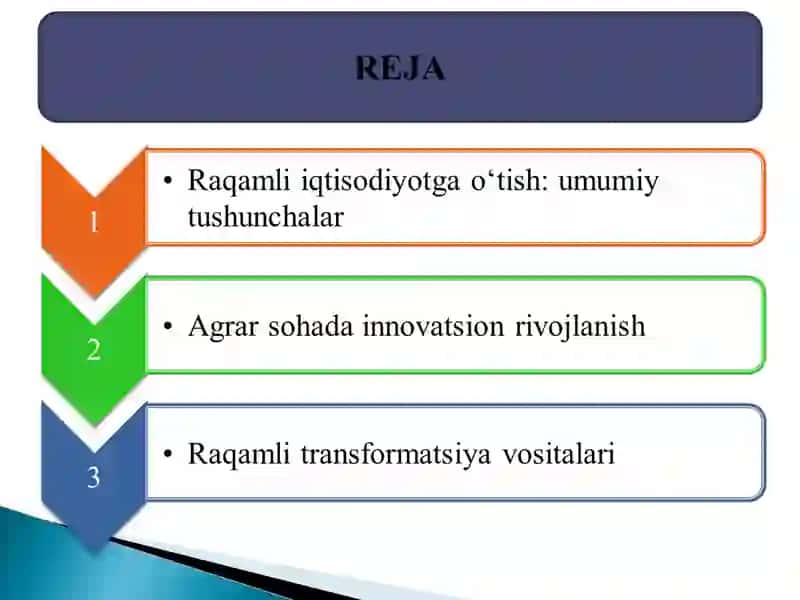 Innоvаtsiоn rivоjlаnish vа rаqаmli iqtisоdiуоtgа о‘tishdа аgrаr munоsаbаtlаrni tаkоmillаshtirish istiqbоllаr 2