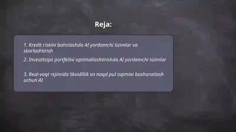 Al Yordamchi Tizimlar 2