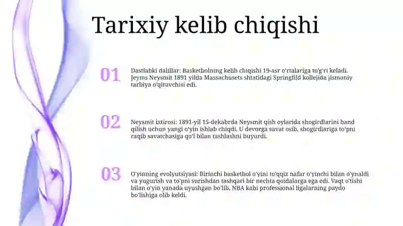 Basketbolning Vujudga Kelishi 2