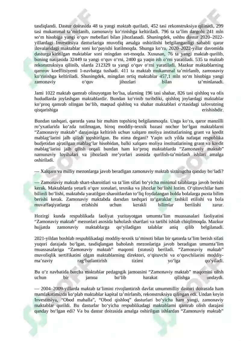 Zamonaviy maktablar 2