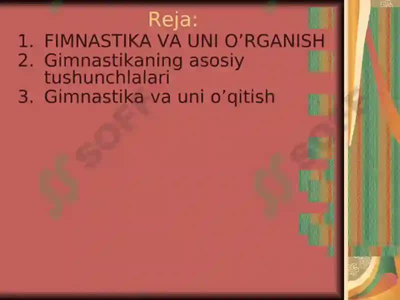 Gimnastika va uni o’qitish 2