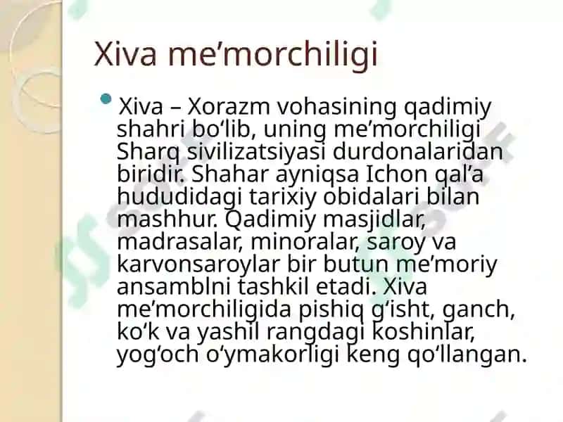 Xiva me’morchiligi 2