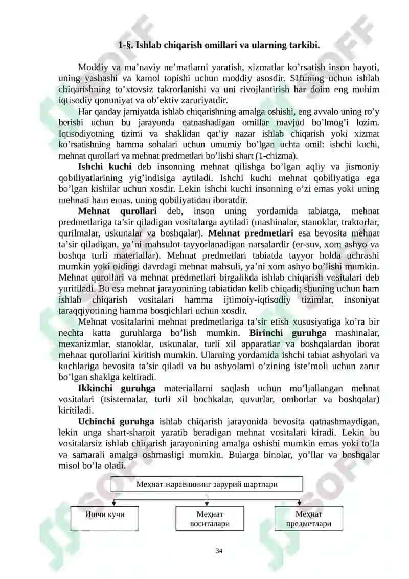 Ishlab chiqarish jarayoni va uning natijalari 2