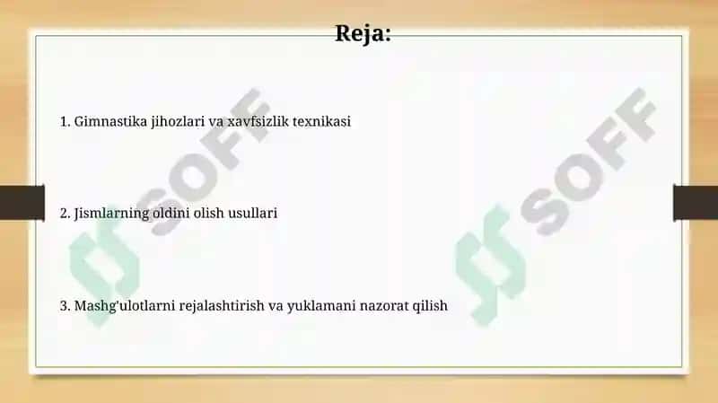 Gimnastika mashgulatlarida jarohatlarning oldini olish usullari 2