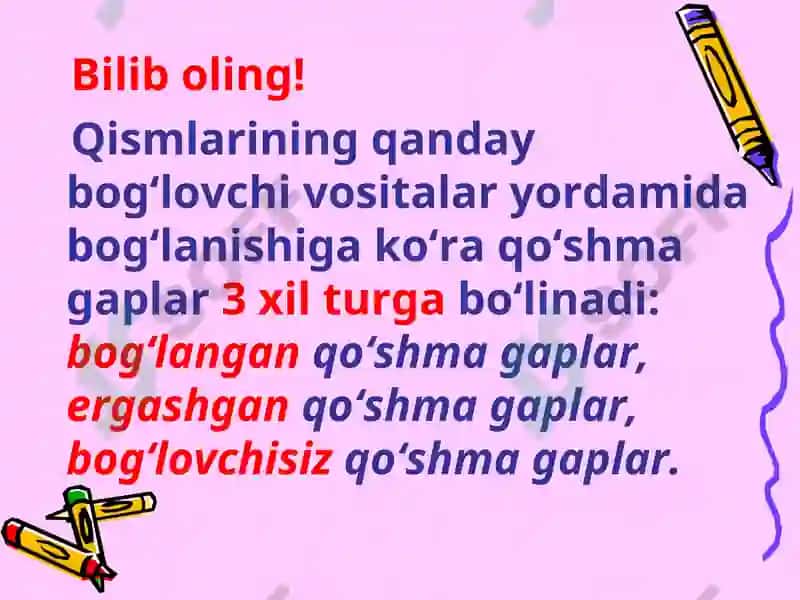 Qo‘shma Gaplar 2
