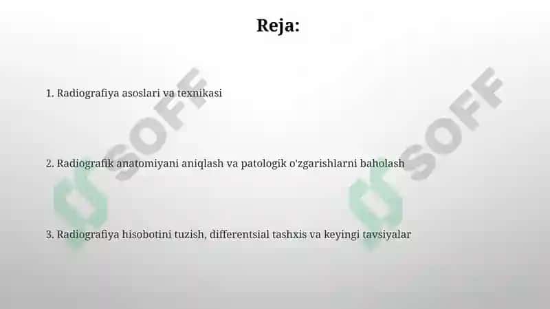 Radiografiya asoslari va texnikasi 2