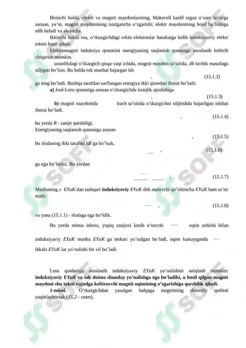 ELEKTROMAGNIT INDUKSIYASI HODISASI. INDUKSIYALI EYUK. FARADEYNING ELEKTROMAGNIT INDUKSIYA QONUNI. LENS QOIDASI. O‘ZGARUVCHAN ELEKTR TOKINI HOSIL BO‘LISHI. O‘ZGARUVCHAN ELEKTR TOKLARI GENERATORLARI. UYURMALI ELEKTR TOKI. O‘TKAZGICHNING INDUKTIVLIGI. O‘ZINDUKSIYA HODISASI. SOLENOIDNING INDUKTIVLIGI. MAGNIT MAYDONINING ENERGIYASI. MAGNIT MAYDONI ENERGIYASI ZICHLIGI. 2